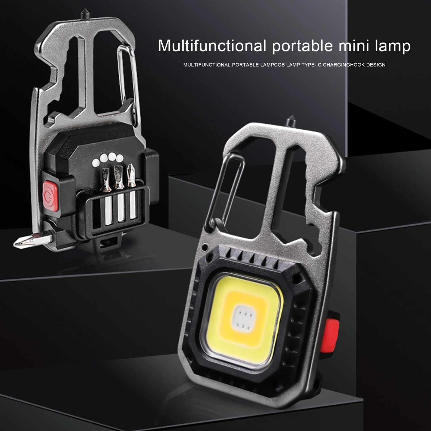 Key Light Life Waterproof Multifunctional High Brightness Mini Flashlight for Outdoor Camping Fishing Climbing Hiking