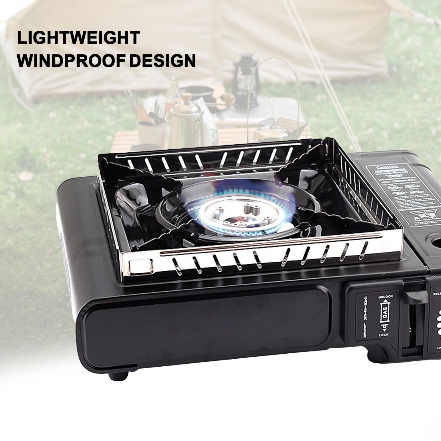 Gas Stove Windscreen Windproof Energy Saving Anti-rust High Strength Stainless Steel Camping Burner Windshield for Outdoor 