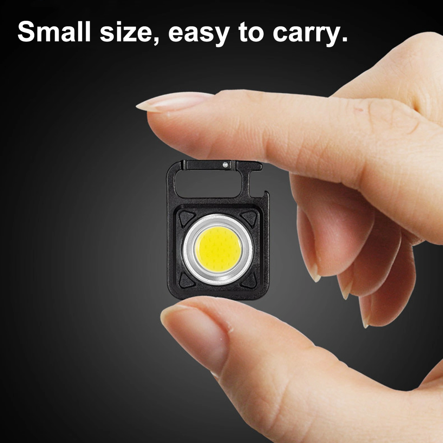 Camping Light Multifunctional Portable Rechargeable Adjustable Strong Magnetic Bottle Opener Lightweight Super Bright COB Keychain Outdoor Lamp Camping Supplies