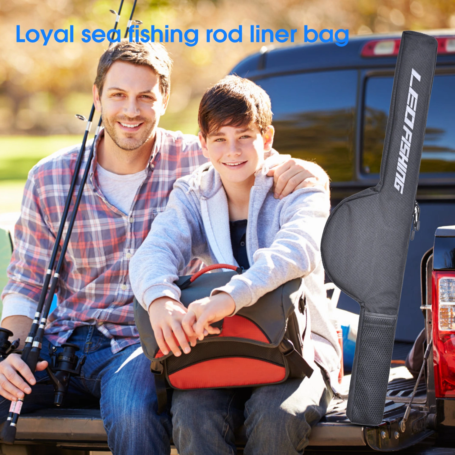 Fishing Rod Bag Foldable Large Capacity Portable Fishing Pole Tackle Protective Cover Case Storage Bag for Outdoor 