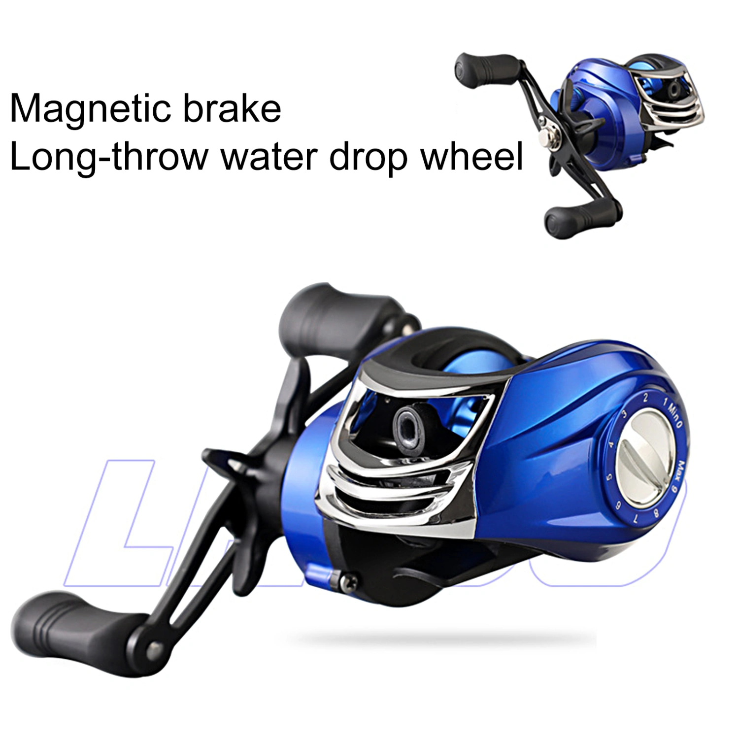 Baitcasting Reel Magnetic Brake O-Type Outlet Anti-bombing Fishing High Speed Ratio 18+1 Spools Anti-fry Line Fishing Reel for Outdoor Fishing