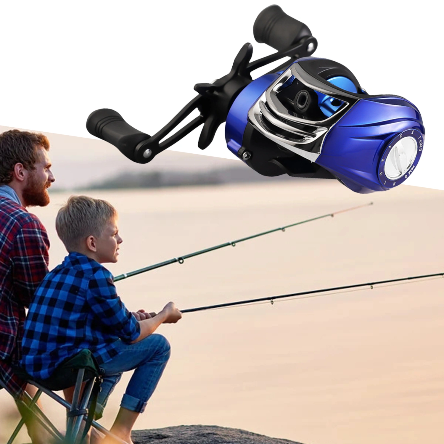Baitcasting Reel Magnetic Brake O-Type Outlet Anti-bombing Fishing High Speed Ratio 18+1 Spools Anti-fry Line Fishing Reel for Outdoor Fishing