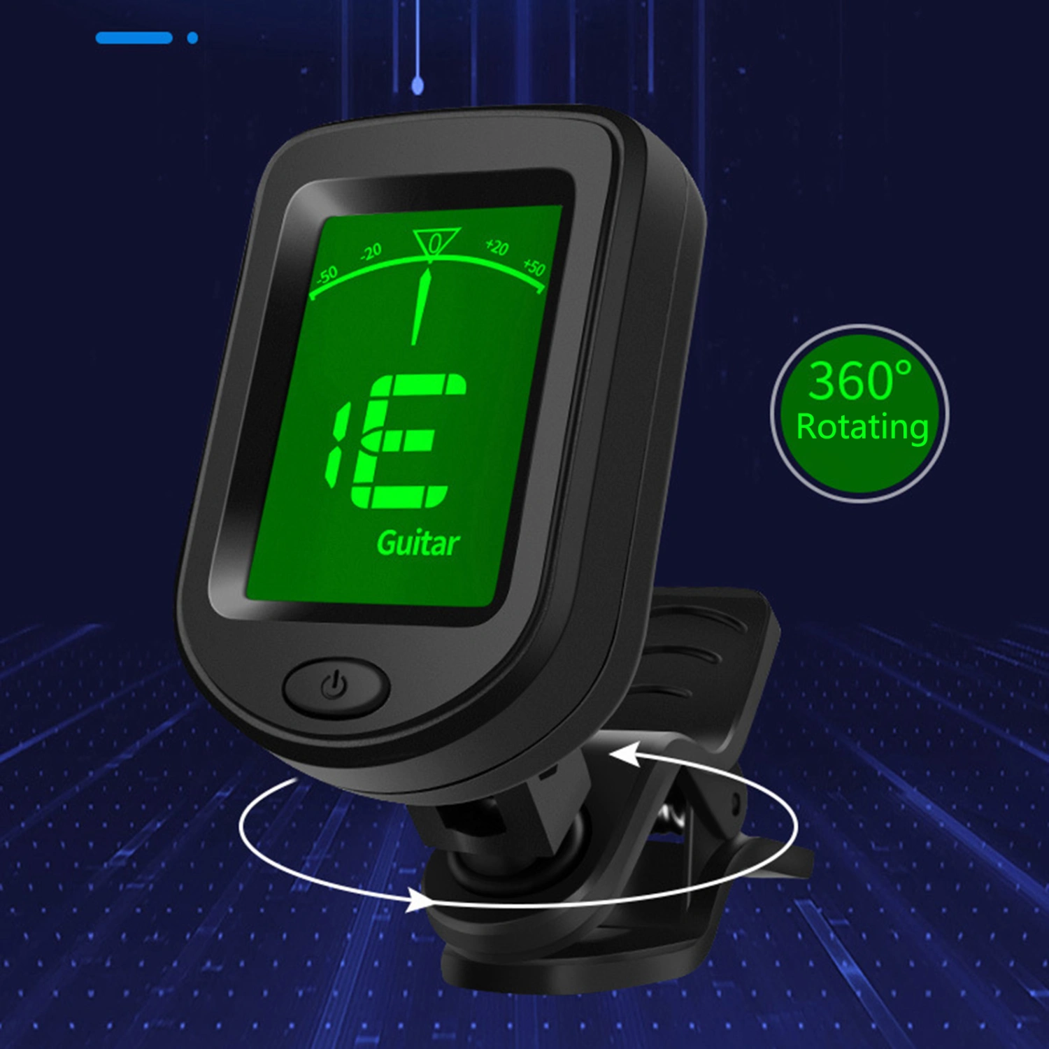 Guitar Tuner Anti-Slip Sensitive Accurate Automatic Tuning ABS Digital Clip on Fast Tuning Digital Tuner Instruments Accessories