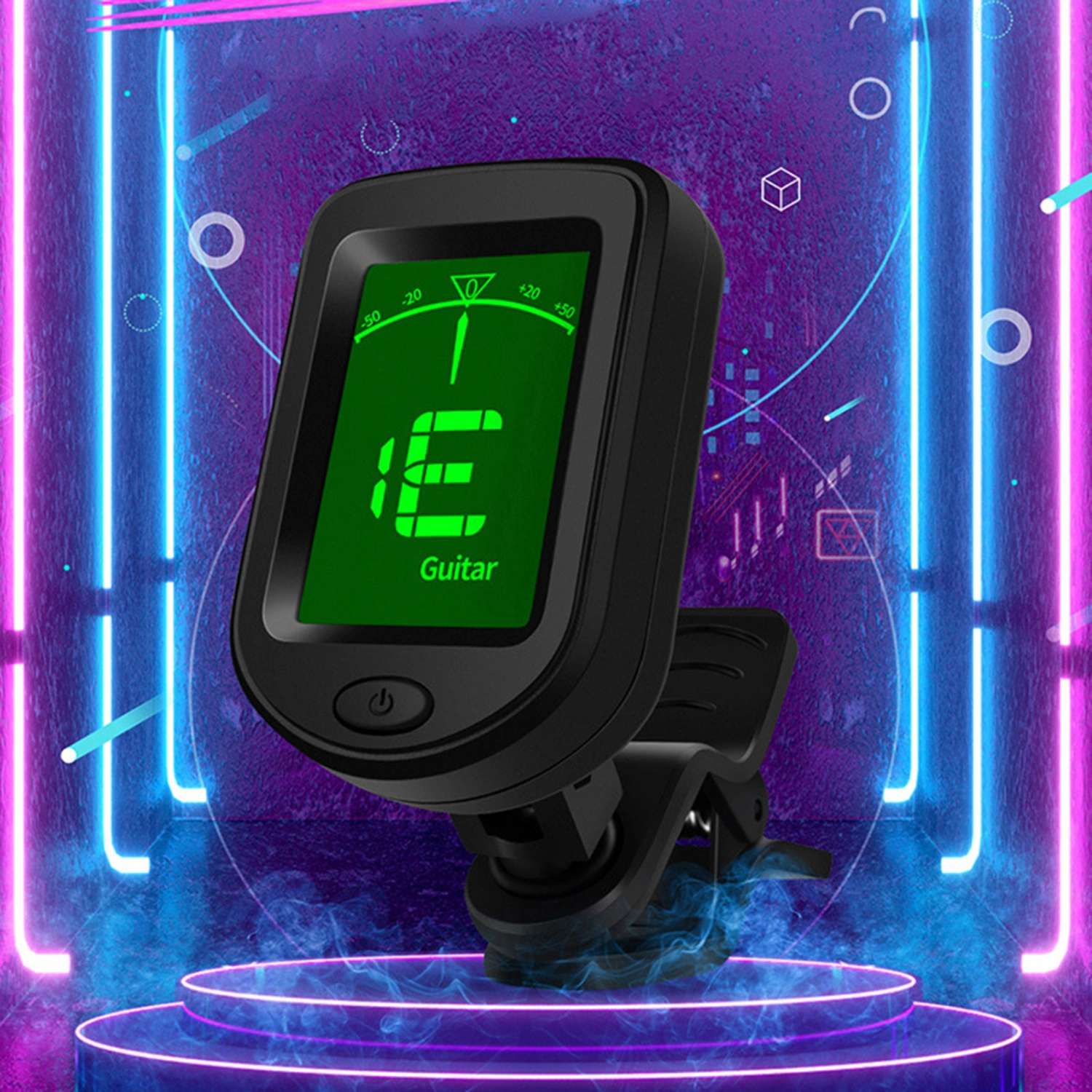 Guitar Tuner Anti-Slip Sensitive Accurate Automatic Tuning ABS Digital Clip on Fast Tuning Digital Tuner Instruments Accessories
