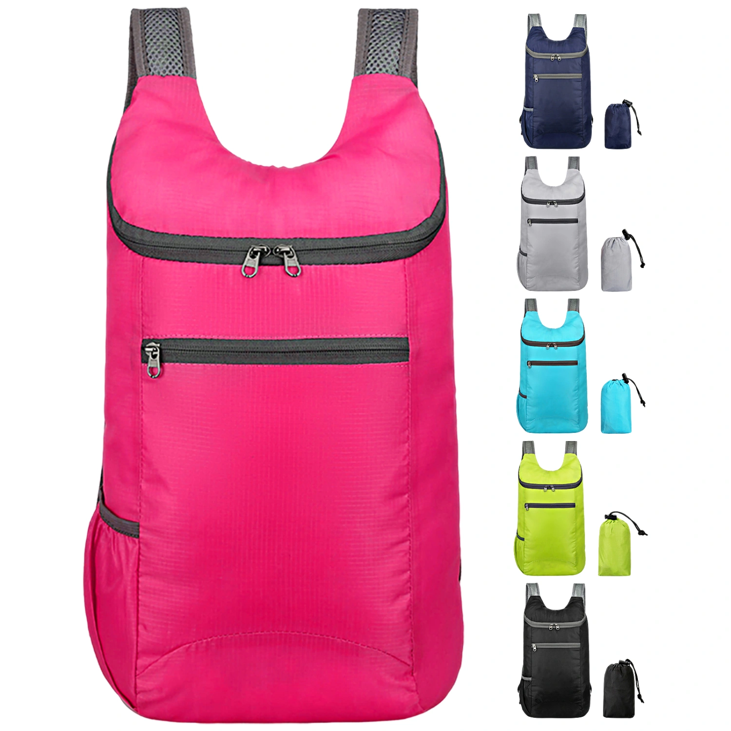 Waterproof Gym Backpack Folding Adjustable Zipper Design Outdoor Backpack Sports Accessories 