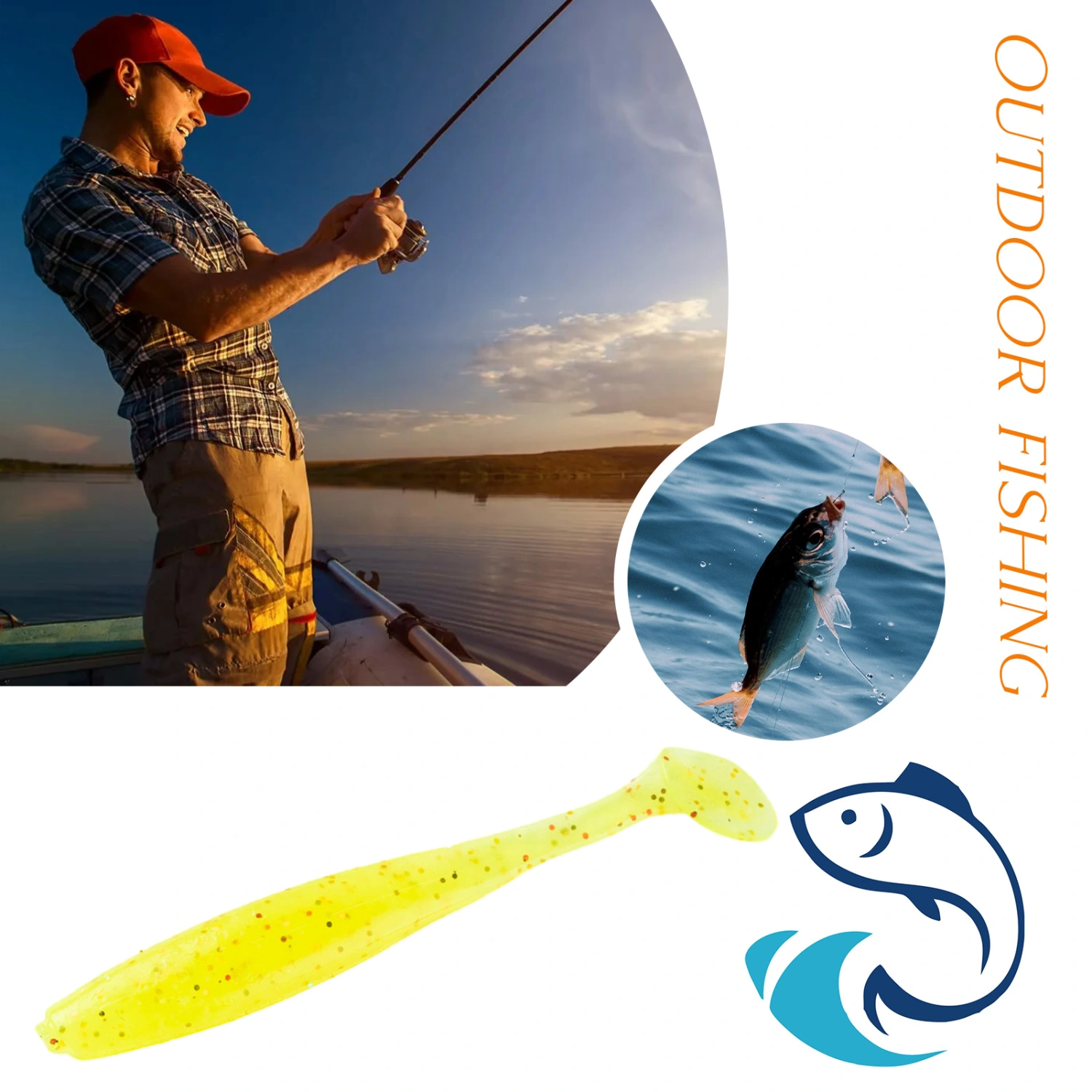 12Pcs Lure Soft Baits Simulation T-Tail Swimbait Professional Fishing Reusable Floating Bait Pike Bass Fishing Lures Fishing Tackle