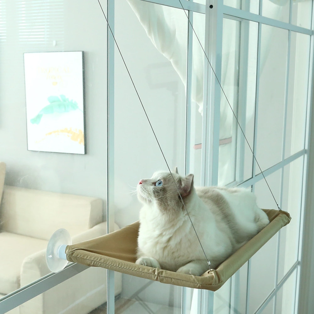 Balcony Cat Bed: Soft Hammock for Pets - Disassembled, Washable & With Suction Cup!