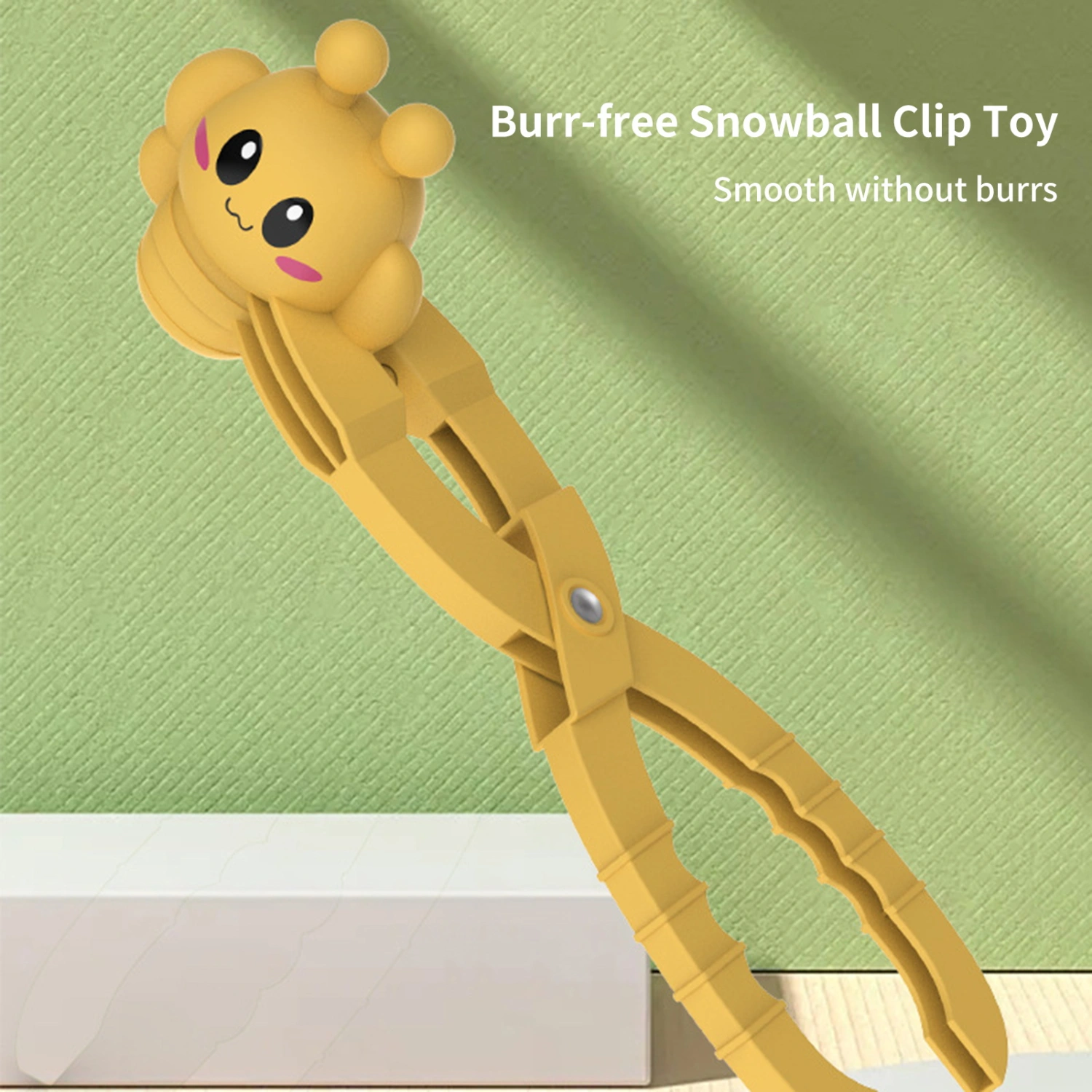 Snowball Clip Low Temperature Resistance Anti-break Quick Demoulding Ergonomic Bee Shape DIY Maracas Clip Beach Supply