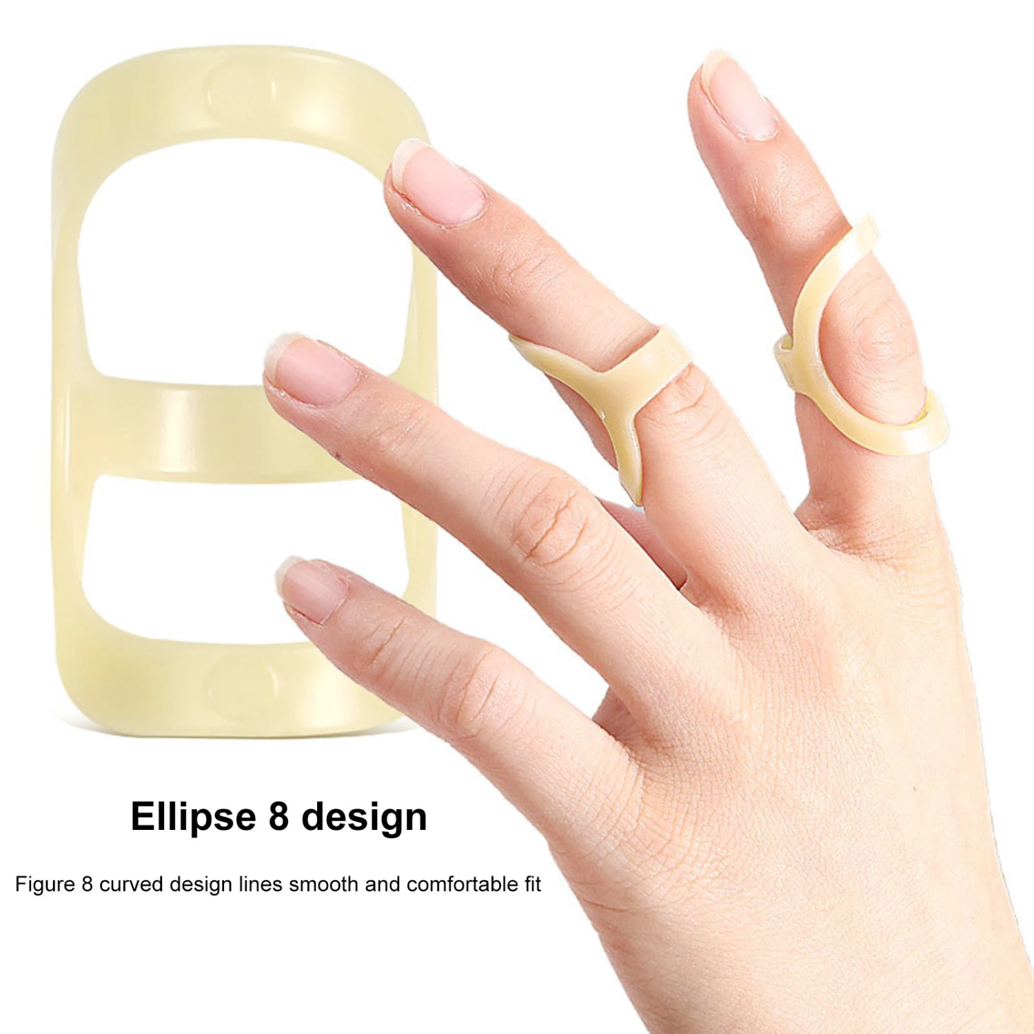 Oval Finger Splint Comfortable to Wear Trigger/Mallet/Arthritis/Straightening Trigger Finger Splint Thumb/Middle/Ring/Index/Pinky Finger Brace Support Sports Use