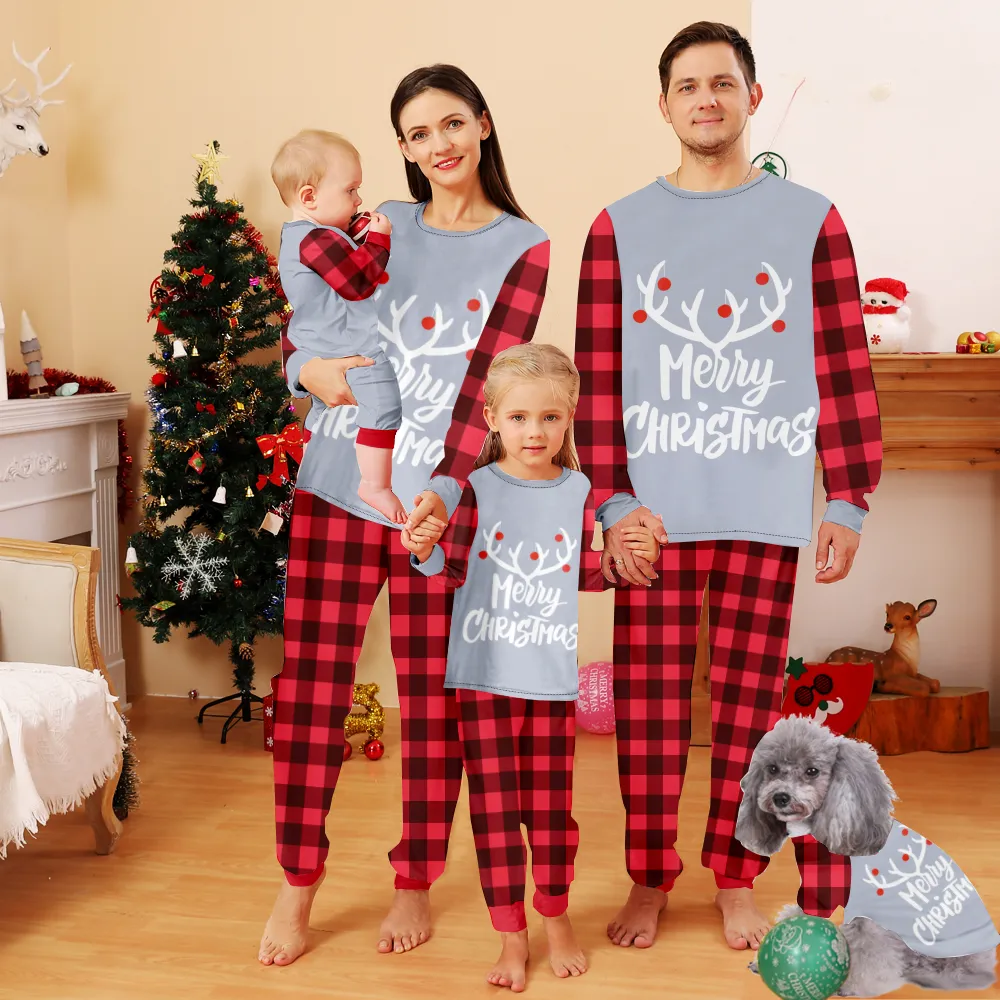 Baby Christmas Pjs,Christmas Themed Pajamas For Dad, Mom, Daughter, Son, Baby, Pet Dog and Cat,All Size