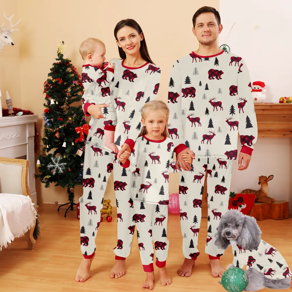 Big And Tall Christmas Pajamas For Men,Christmas Themed Pajamas For Dad, Mom, Daughter, Son, Baby, Pet Dog and Cat,All Size