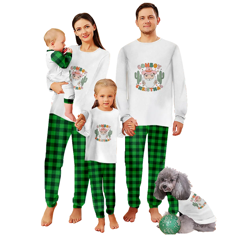 Christmas Pjs For Couples,Christmas Themed Pajamas For Dad, Mom, Daughter, Son, Baby, Pet Dog and Cat,All Size