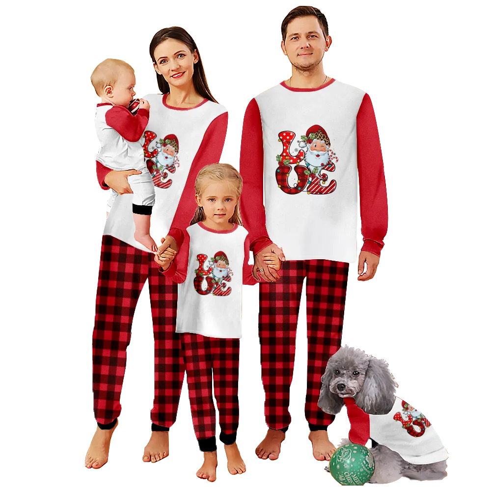 Christmas Pjs For Men,Christmas Themed Pajamas For Dad, Mom, Daughter, Son, Baby, Pet Dog and Cat,All Size