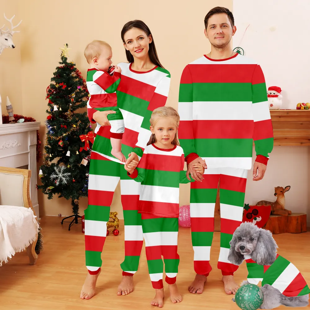 Christmas Couple Pajamas Matching Sets,Christmas Themed Pajamas For Dad, Mom, Daughter, Son, Baby, Pet Dog and Cat,All Size