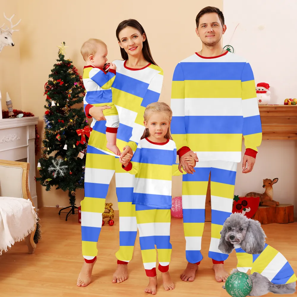 Christmas Family Pajamas Set,Christmas Themed Pajamas For Dad, Mom, Daughter, Son, Baby, Pet Dog and Cat,All Size