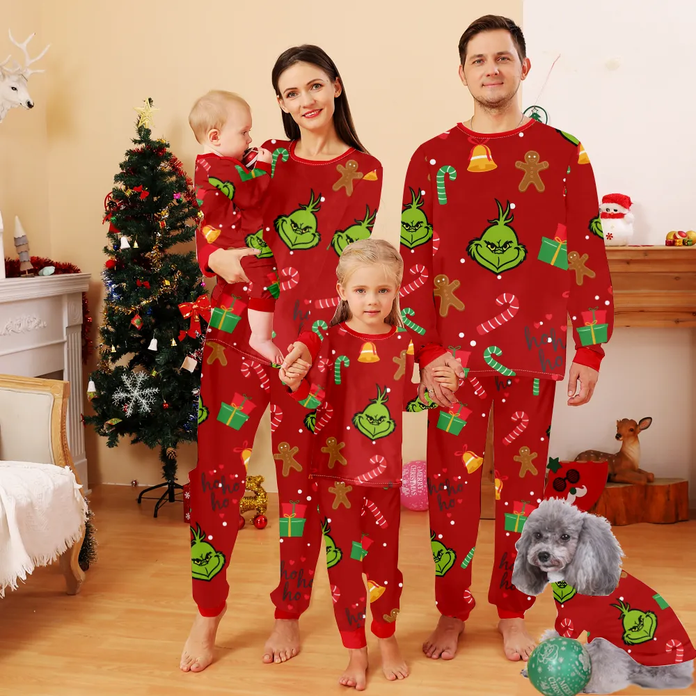 Christmas Matching Pajama Set,Christmas Themed Pajamas For Dad, Mom, Daughter, Son, Baby, Pet Dog and Cat,All Size