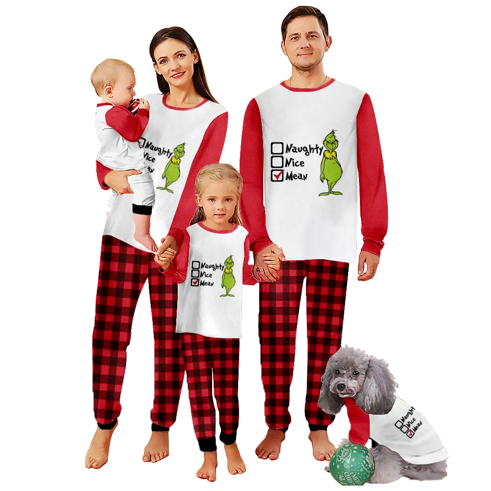 Girls Christmas Pajamas,Christmas Themed Pajamas For Dad, Mom, Daughter, Son, Baby, Pet Dog and Cat,All Size