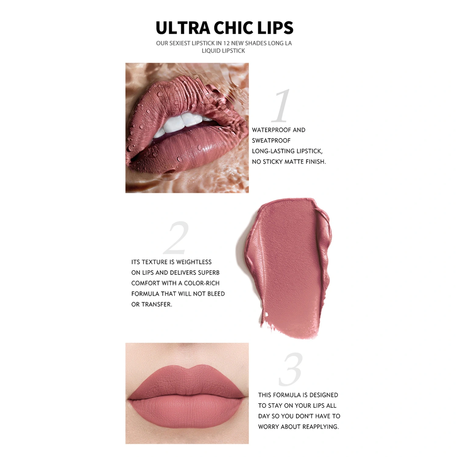 Velvet Matte Liquid Lipstick Set 12Pcs Waterproof Long Lasting Nude Lip Stain Kit Makeup Tools for Women