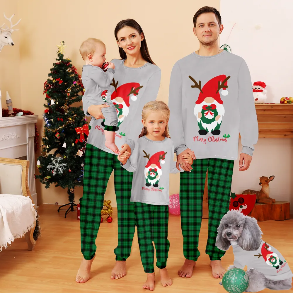 Christmas Pajamas Couples,Christmas Themed Pajamas For Dad, Mom, Daughter, Son, Baby, Pet Dog and Cat,All Size