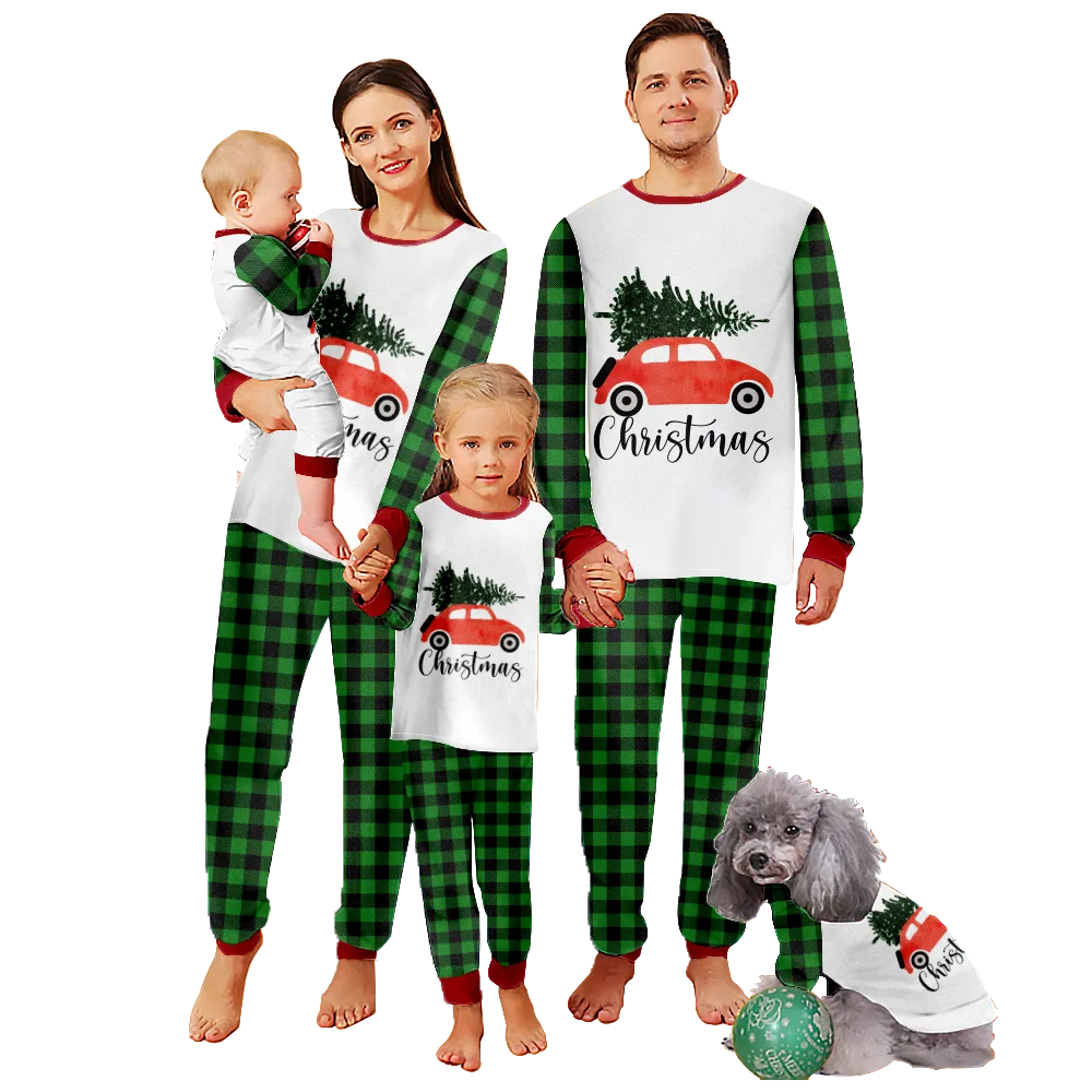 Matching Christmas Pajamas For Kids,Christmas Themed Pajamas For Dad, Mom, Daughter, Son, Baby, Pet Dog and Cat,All Size