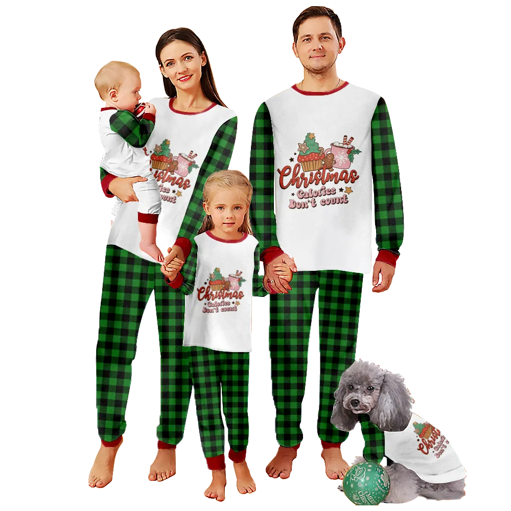 Matching Christmas Pjs For Kids,Christmas Themed Pajamas For Dad, Mom, Daughter, Son, Baby, Pet Dog and Cat,All Size