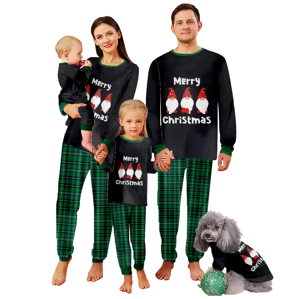 Navidad Christmas Pjs,Christmas Themed Pajamas For Dad, Mom, Daughter, Son, Baby, Pet Dog and Cat,All Size