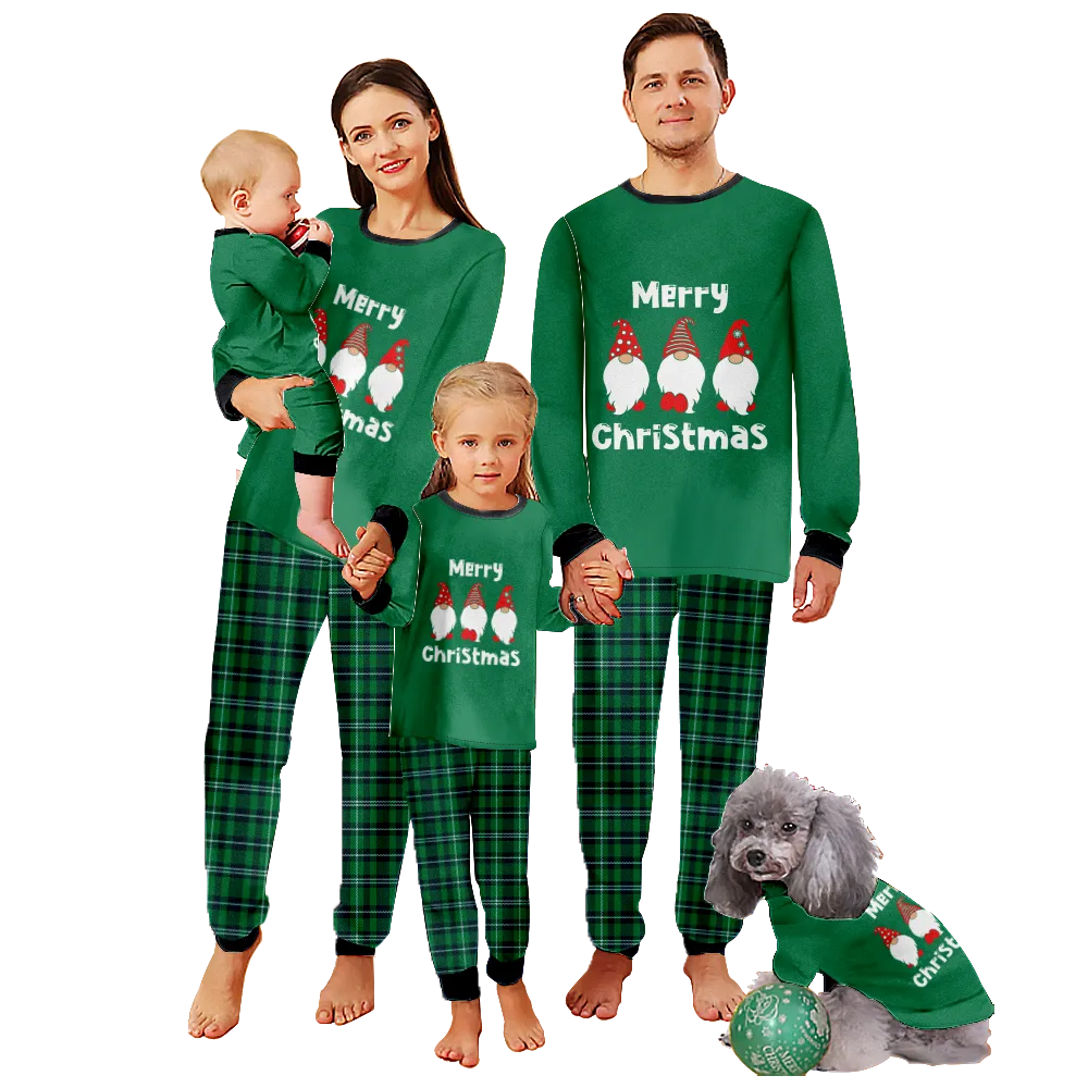 Pijama De Navidad Familiar Christmas,Christmas Themed Pajamas For Dad, Mom, Daughter, Son, Baby, Pet Dog and Cat,All Size