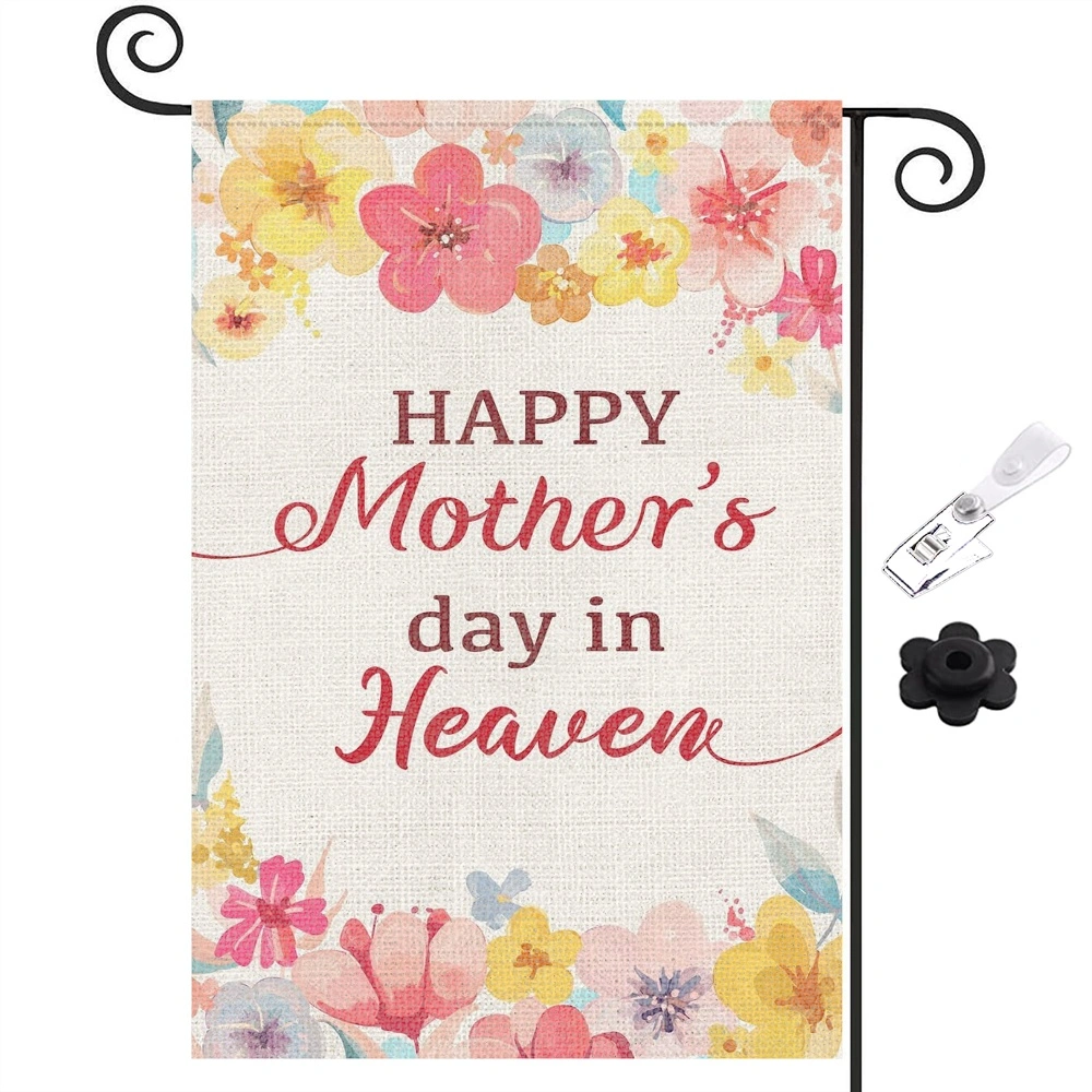 Happy Mothers Day Decoration Garden Flag Outdoor Yard Flag 12x18 inch,,Style 22