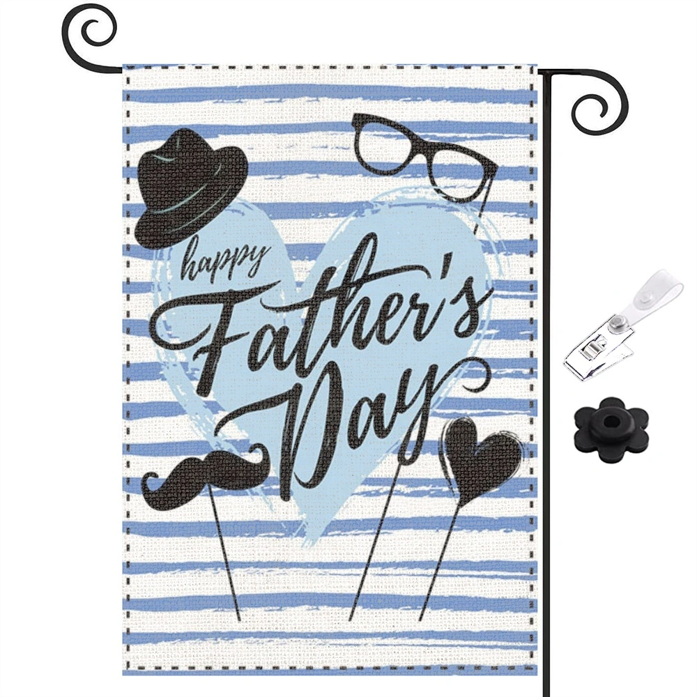 12x18 inch Happy Fathers Day Garden Flag - Holiday Seasonal Yard Outdoor Decorative Double Sided Garden Flag,Style 16