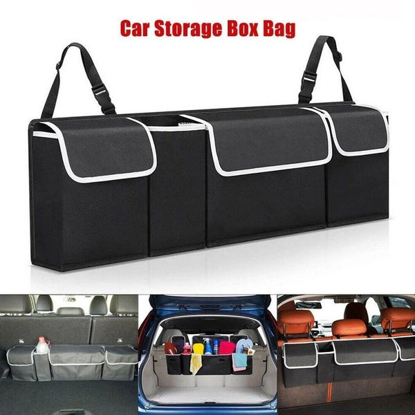 Car Trunk Organizer Backseat Storage Bag High Capacity Multi-use Oxford Cloth Car Seat Back Organizers Interior Accessories
    