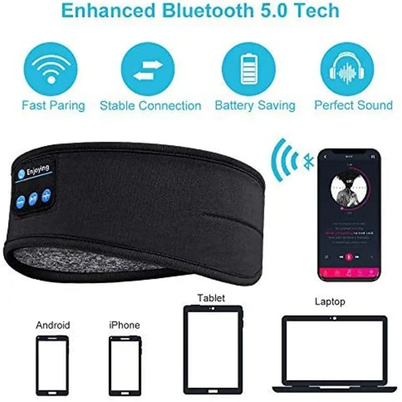 New wireless bluetooth outdoor running yoga sports headscarf