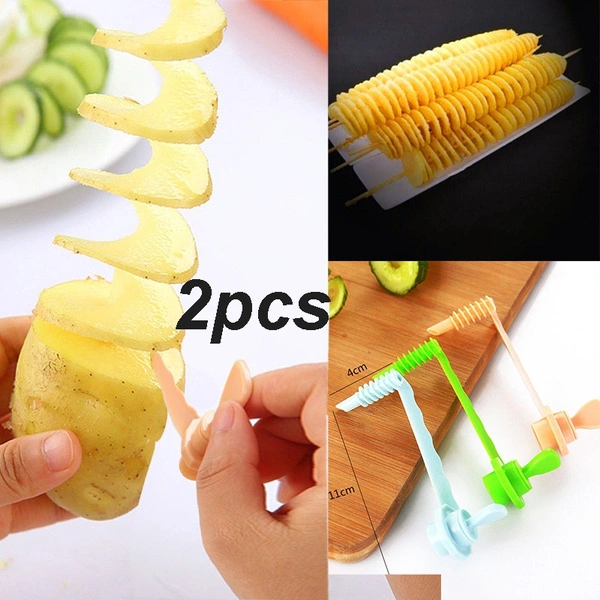 Twisted Potato Slicer Carrot Spiral Slicer Cutter Kitchen Cooking Tools Gadget Slicer Cutter