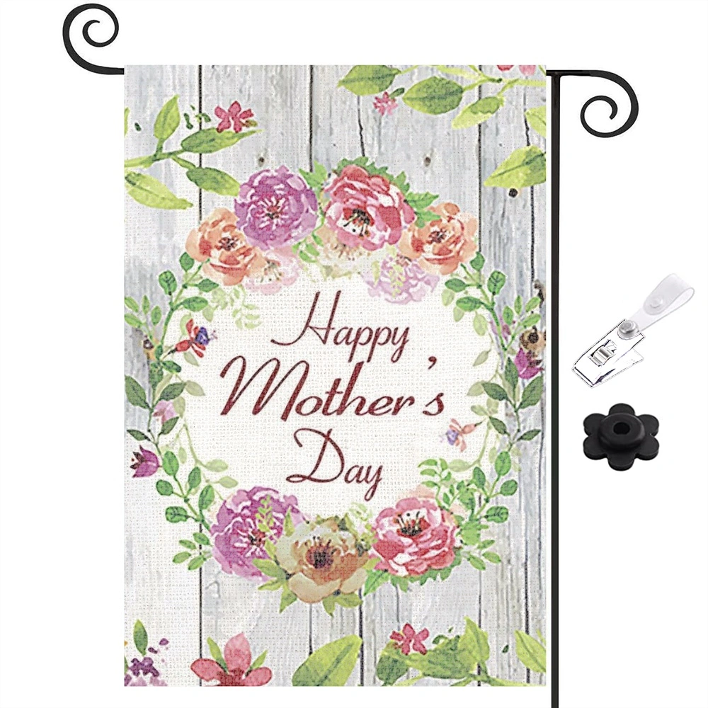 Happy Mothers Day Decoration Garden Flag Outdoor Yard Flag 12x18 inch,,Style 30