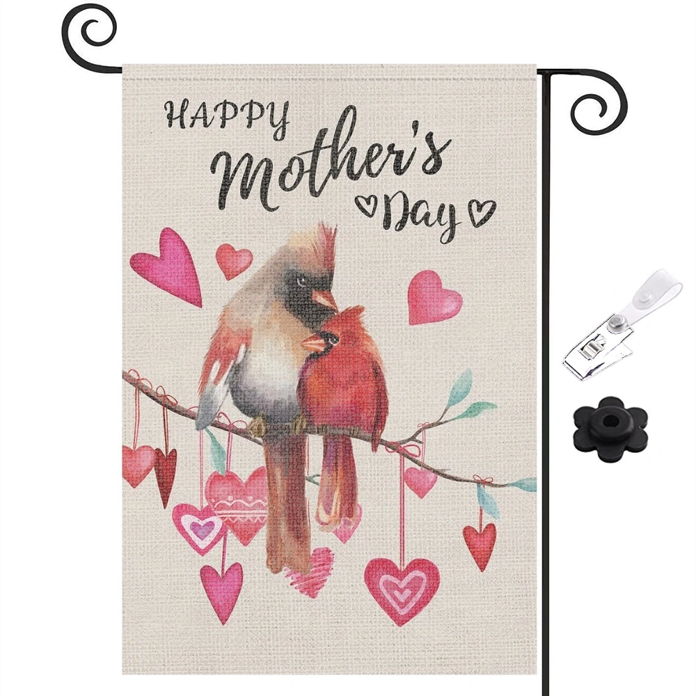 Happy Mothers Day Decoration Garden Flag Outdoor Yard Flag 12x18 inch,,Style 31