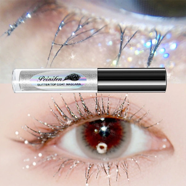 Color Diamond Glitter Mascara Quick Dry Water Drop Makeup Long Lasting Waterproof Curling Thick Shiny Eyelash Mascara