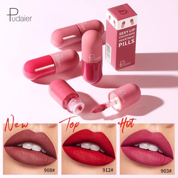 Health & Beauty Pudaier 18 Colors Mini Liquid Matte lipstick Portable Professional Makeup Full Lipstick for Lips Make Up Tint Lip Gloss Cosmetics