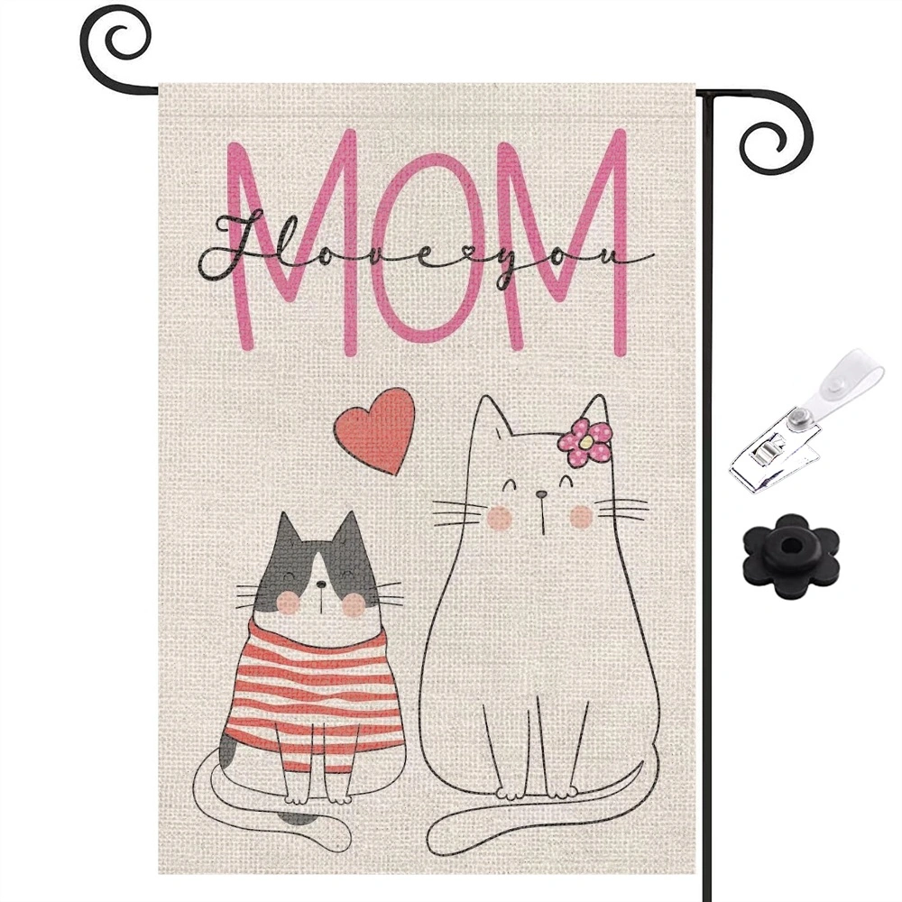 Happy Mothers Day Decoration Garden Flag Outdoor Yard Flag 12x18 inch,,Style 35