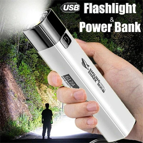 New Upgraded G3 Tactical Flashlight High Power Led Flashlights Powerful Rechargeable Ultra Bright Lighting Lamp, 2 In 1 Mobile Power & Portable Mini Torch