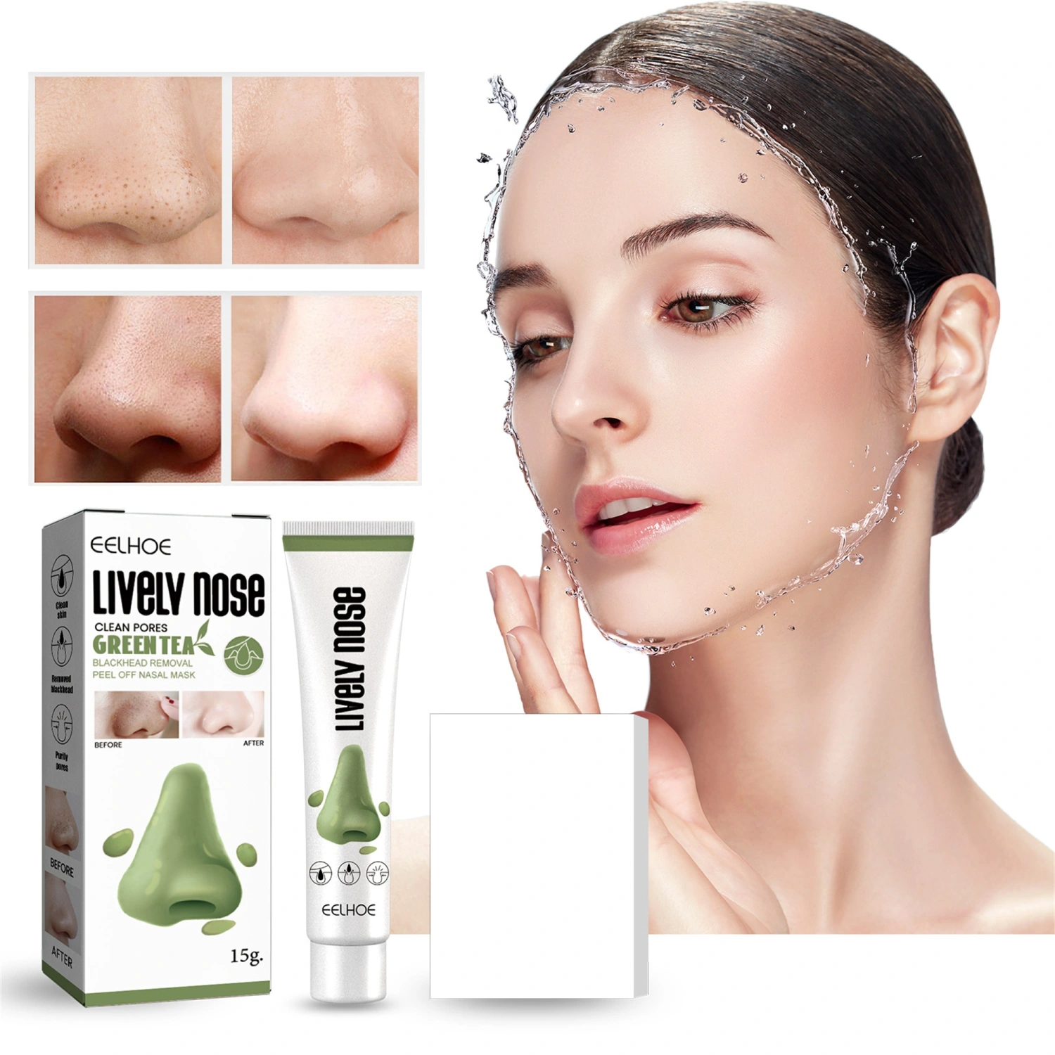Deep Cleansing Blackhead Pore Strips,Blackhead Pore Strips Blackhead Facial Blemish and Blackhead Remover Tools