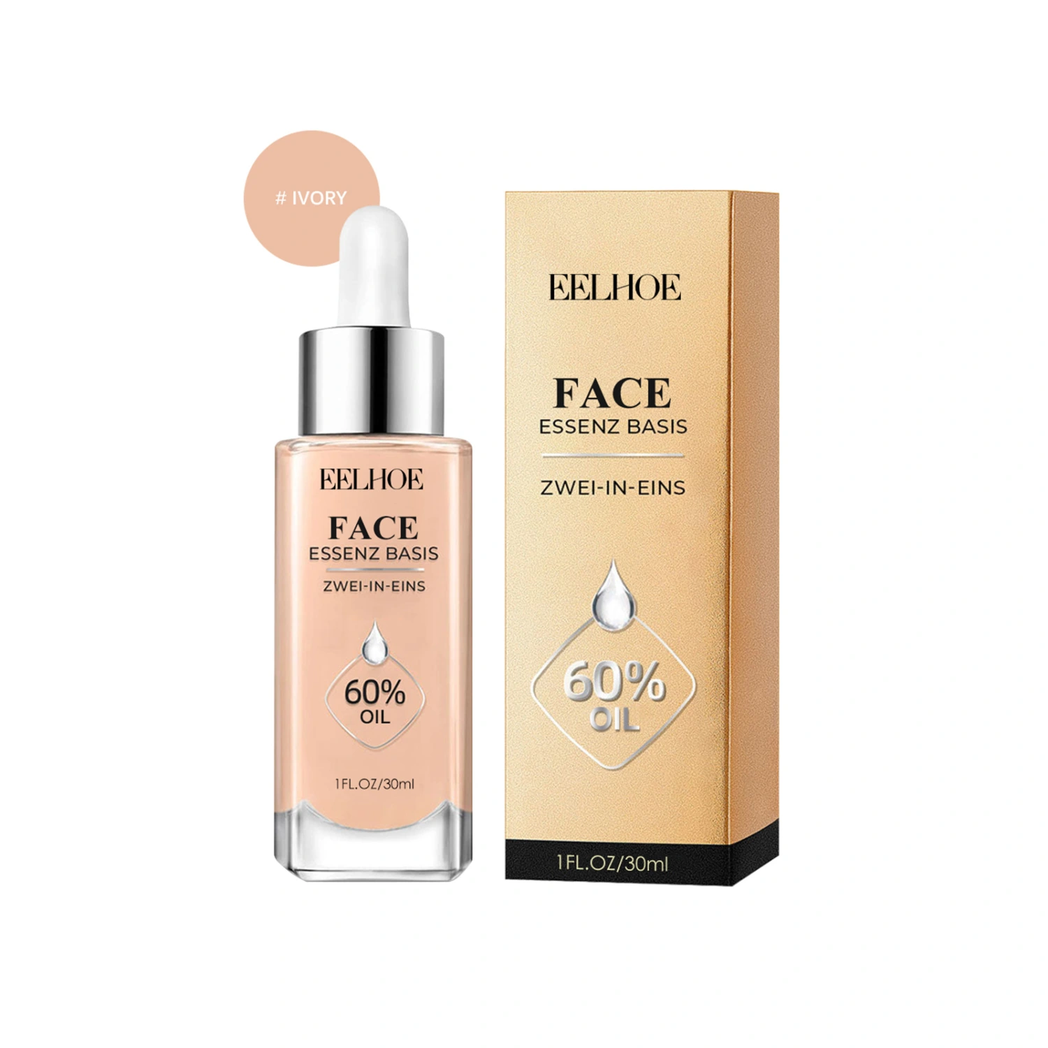 Liquid Foundation, Long Lasting Concealer Full Coverage Foundation Base Makeup Cosmetics