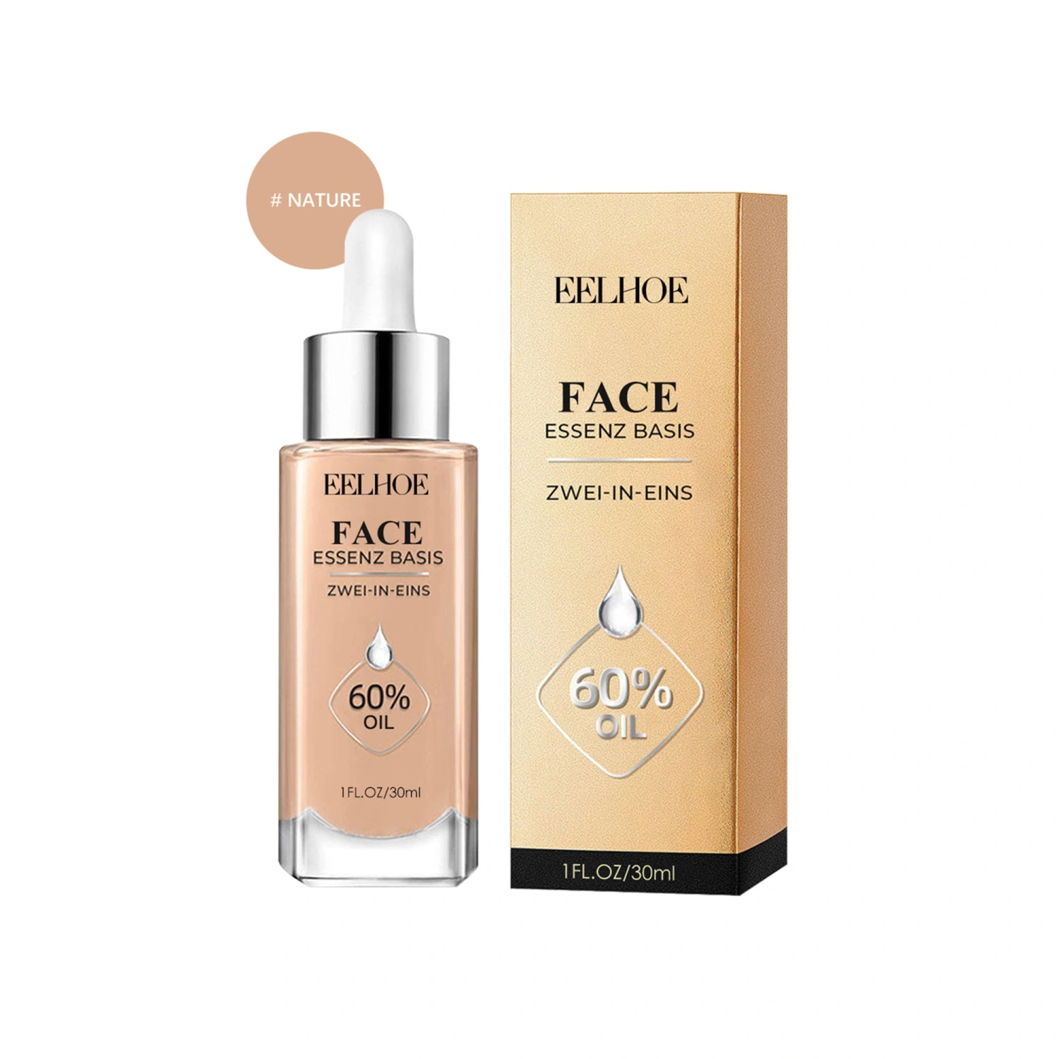 Liquid Foundation, Long Lasting Concealer Full Coverage Foundation Base Makeup Cosmetics
