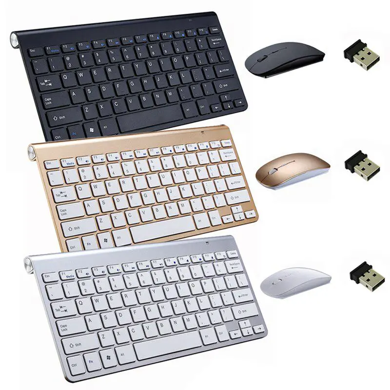 Mini Portable Wireless Keyboard Mouse Set for Tablet PC Office Supplies Multimedia Laptop