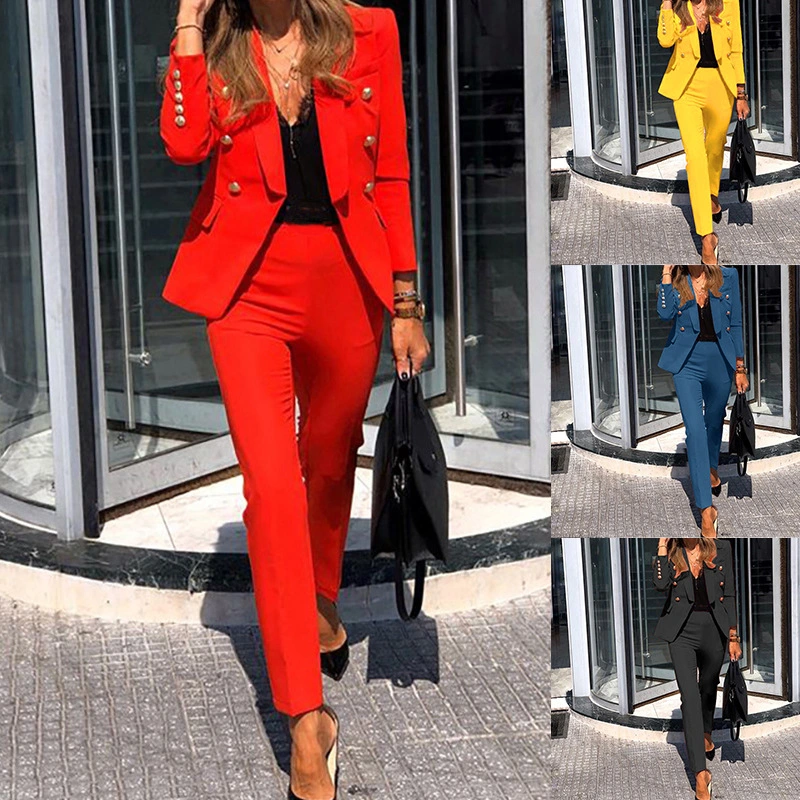 Women Long Sleeve Blazer Suit Coat Outerwear Lapel Collar Elegant Formal Office Casual Jackets Plus Size