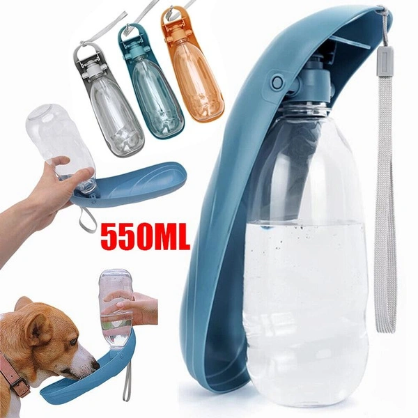 1 PCS 550ML Cat Dog Pet Water Bottle Drinking Cup Puppy Travel Outdoor Portable