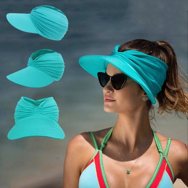 Fashion Beach Sun Hat Women Spring and Summer New Empty Top Hat Sun Sun Protection Hat Women Outdoor Sports Hat 1 (pcs)