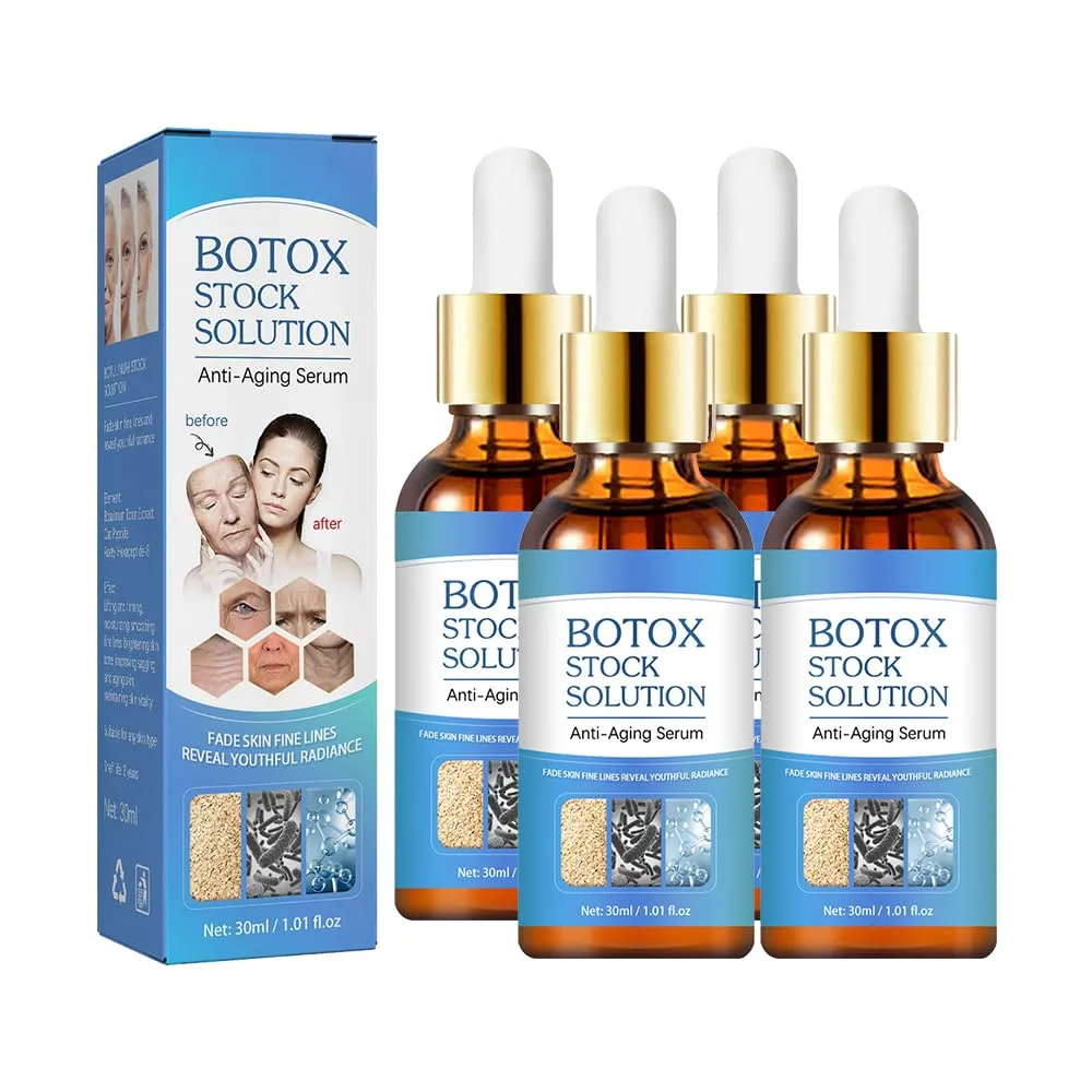 4PCS West and Month Anti Aging Collagen Serum, West & Month Anti Aging Collagen Serum,Advanced Collagen Boost Anti Aging Serum for Face, Anti-Wrinkle Serum for Restore Youthful Appearance