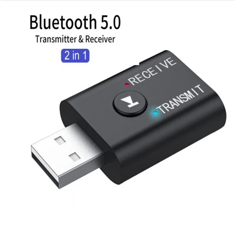 5.0USB Bluetooth music transmitter receiver three-in-one TV computer Bluetooth adapter audio headset