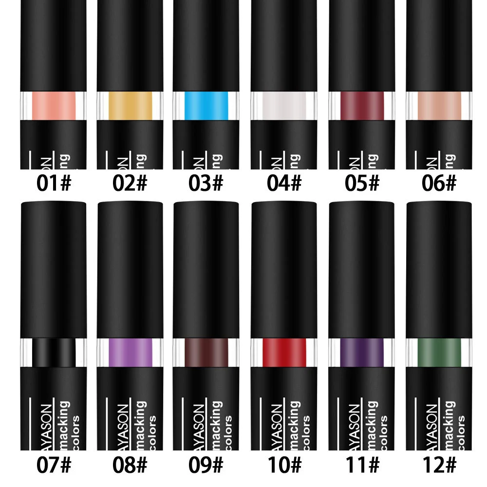 Clown Makeup Eye Stick Face Paint Lipstick, Cream Blendable Body Paint Sticks Professional SFX Halloween Cosplay Costume Makeup,Eye Softball Baseball Football Sports Face Paint Stick