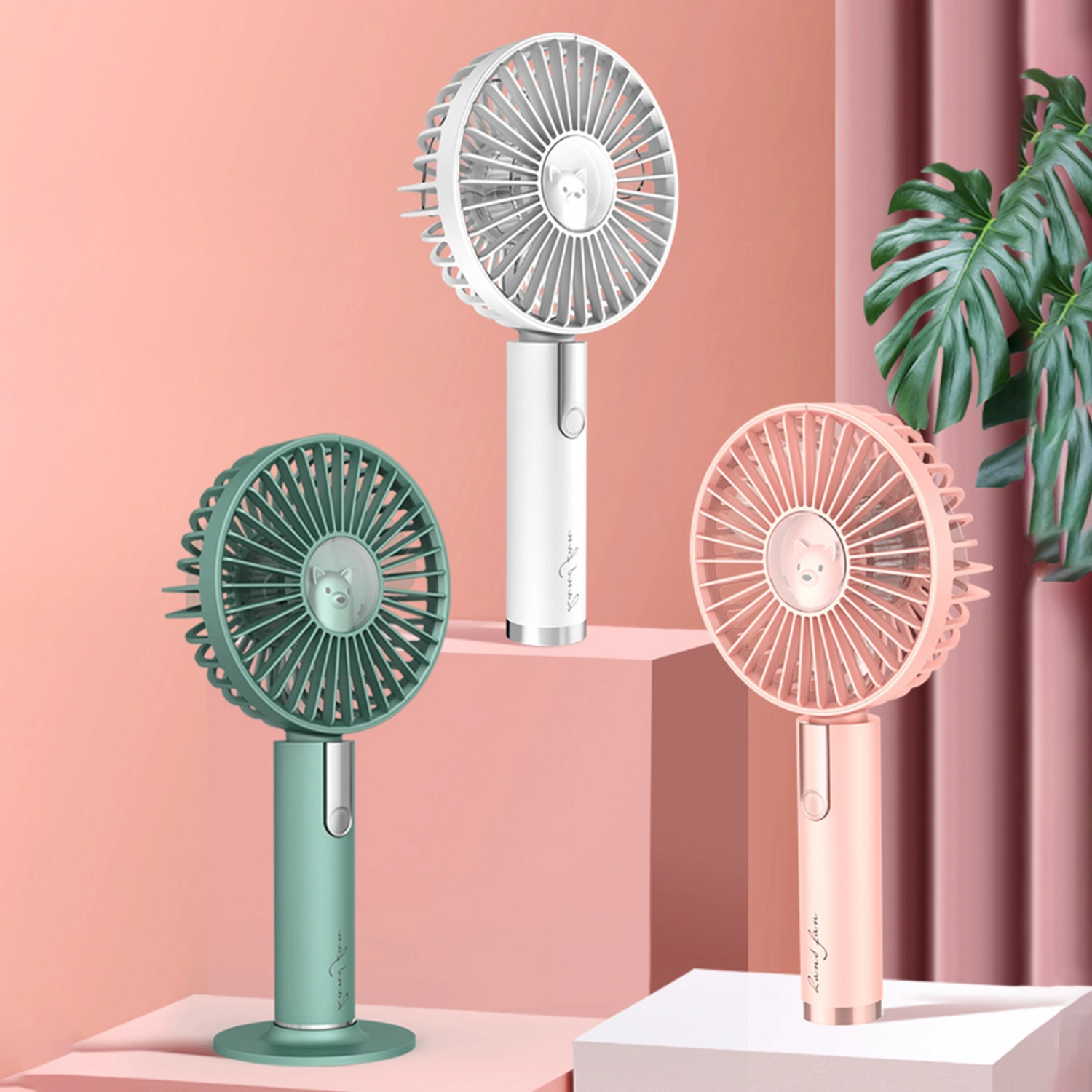 Portable Fan Low Noise Hands-free ABS School Student Mini Fan for Children