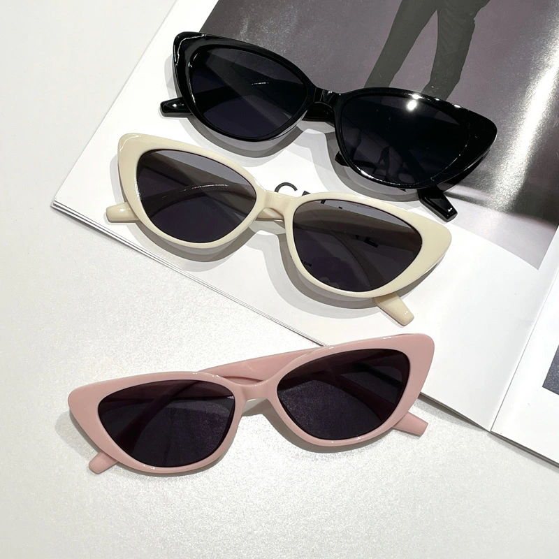 Small Frame Fashion Trend Sunglasses Cat Eye European and American Cross-Border Male and Female Concave Shape 2023 Personality New Sunglasses